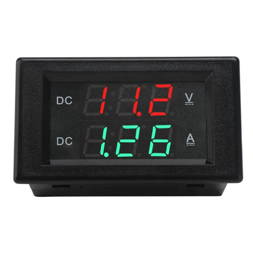 Vista 3 de DROK DC 4.5-100V Multímetro digital con voltímetro, amperímetro y panel de medidor de voltaje, medidor de amperios DC, medidor de voltaje, probador
