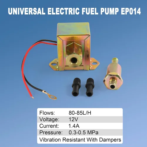 Vista 2 de Bomba de combustible eléctrica universal de 12 V EP014 para diésel o gasolina sólido metálico 4-6 PSI EP-014
