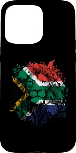 Vista 31 de South African Flag Vintage Lion South Africa Pride Leeu Case for iPhone 17