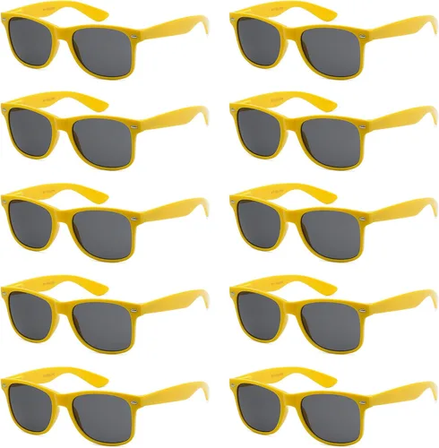 Vista 15 de Paquete de 10 lentes de sol a granel con protección UV para Bandera Americana Humo