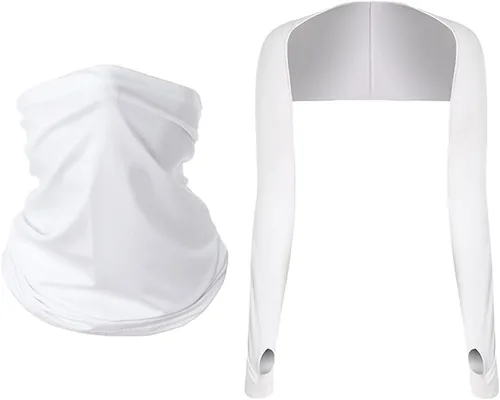 Vista 14 de YEKEYI Mangas de brazo con protección solar UV, manga de chal, protección solar, cómoda para golf, ciclismo, correr