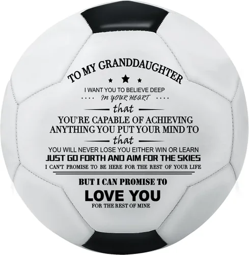 Vista 9 de KWOOD Balón de Fútbol Clásico Personalizado, Balón de Fútbol Grabado con Bomba Premium para Entrenamiento y Recreación, Disponible