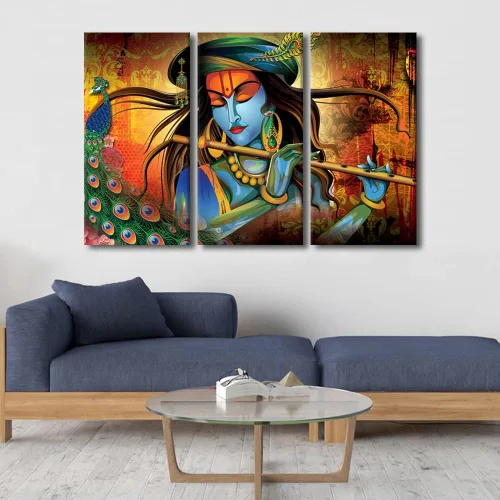 Vista 48 de TUMOVO Arte de pared de Dios hindú para sala de estar, lienzo de Ganesha, arte de pared de escultura de elefante, cuadros modernos, arte