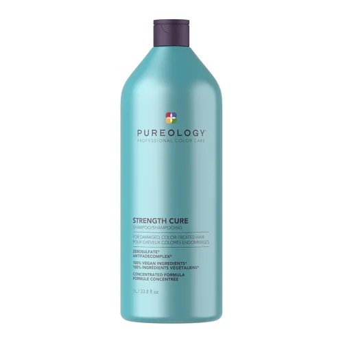 Vista 9 de Pureology Champú Strength Cure Para cabello dañado y teñido Fortifica y fortalece el cabello Sin sulfatos Vegano