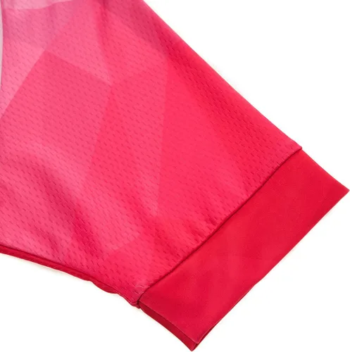 Vista 155 de Camiseta de ciclismo para mujer, manga corta y pantalones cortos de ciclismo acolchados para verano