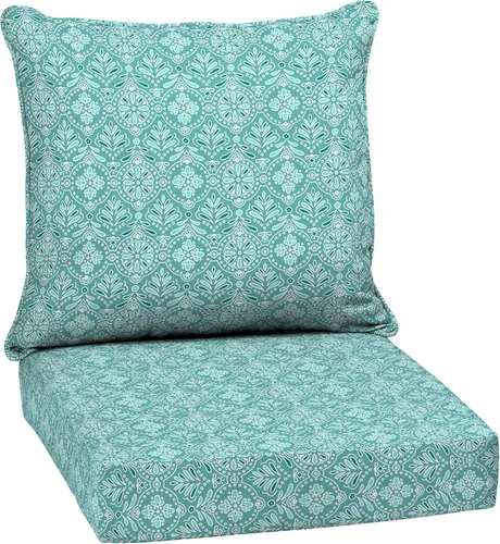Vista 51 de Arden Selections Juego de asiento profundo para exteriores, 24 x 24, a prueba de lluvia, resistente a la decoloración, asiento profundo y cojín