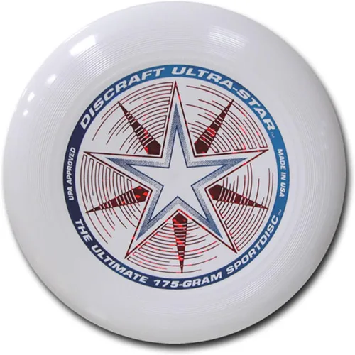 Vista 2 de Discraft Paquete Ultimate Disc de 6.17 oz (3 discos), blanco, naranja y resplandor