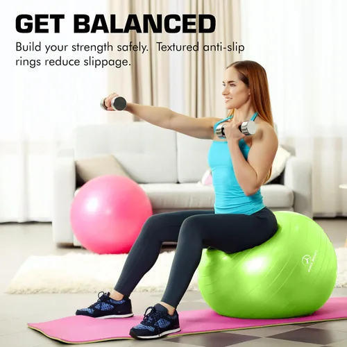 Vista 2 de ProBody Pilates Pelota de yoga - Pelotas de ejercicio, varios tamaños, para estabilidad, embarazo, entrenamiento y terapia física