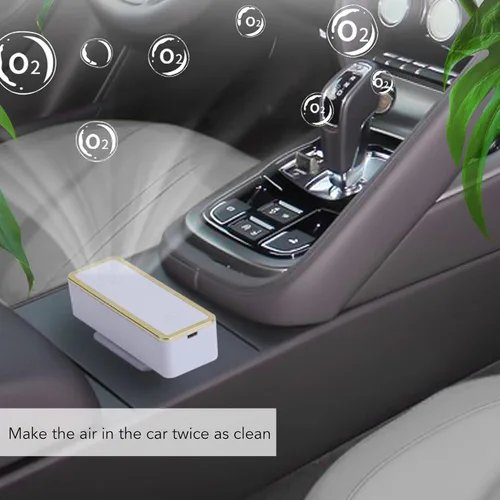 Vista 2 de Limpiador de aire pequeño de escritorio eliminación de humo de olor reducción de ruido purificador de aire portátil para salón de belleza dormitorio