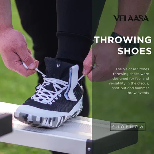 Vista 4 de VELAASA Piedras Zapatos de lanzamiento Zapatos de tiro de disco para hombres y mujeres Zapatos de tiro y jabalina para correr Equipo