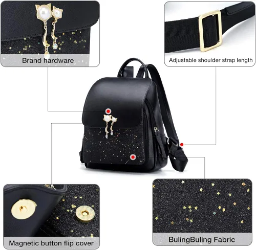 Vista 4 de FOXER - Mochila de piel para mujer