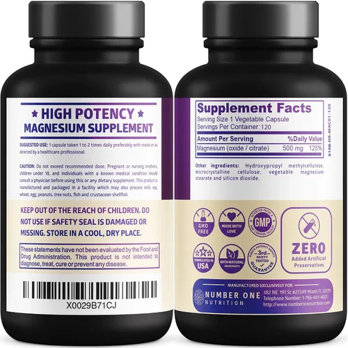 Vista 2 de Complejo de magnesio N1N Premium y multivitaminas para hombres, suplementos naturales para mejorar la energía, la inmunidad y apoyar la función