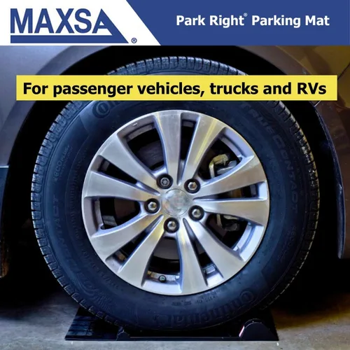 Vista 7 de Maxsa 37358-RS Park Right - Alfombrilla de estacionamiento de 21 x 11 x 2 pulgadas, color negro, exclusivo de Amazon