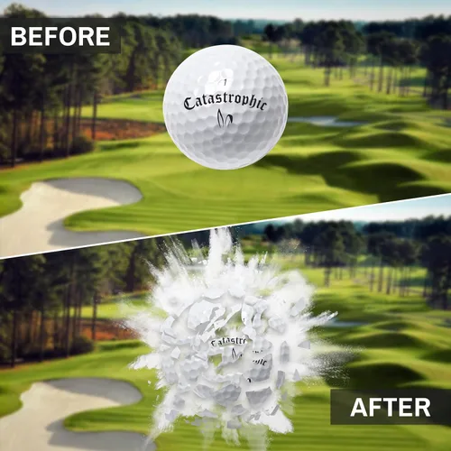Vista 3 de Shanker Golf Bolas Explosivas - Bolas de Broma que Explotan al Impacto - Broma Divertida para Golfistas (Paquete de 3, Novedad)