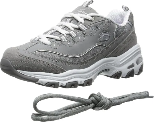 Vista 7 de Skechers D'Lites - Tenis de espuma viscoelástica con cordones para mujer