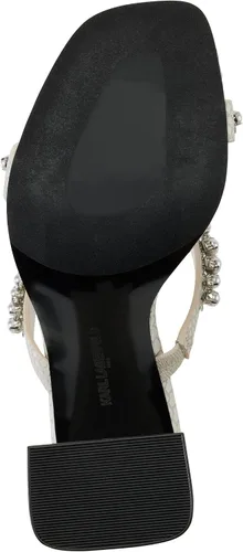 Vista 3 de Karl Lagerfeld Paris Sandalia de tacón de bloque con adornos Rayan para mujer