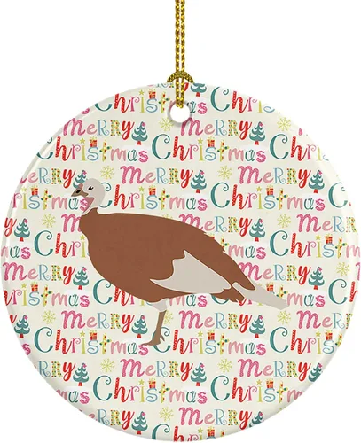 Vista 67 de Caroline's Treasures Adorno de cerámica de avestruz común para árbol de Navidad, decoración colgante para el hogar, Navidad, vacaciones, fiesta