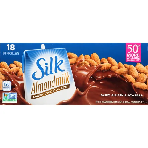 Vista 9 de Silk Leche de almendras original orgánica, 8 onzas líquidas (paquete de 18)