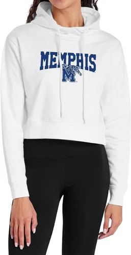 Vista 31 de Campus Lab Sudadera con capucha para mujer universitaria con licencia oficial de la colección Varsity White