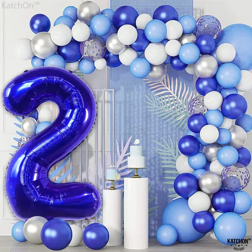 Vista 758 de KatchOn Globo negro del número 1 de 40 pulgadas, globo de feliz cumpleaños Large Mylar Number One Balloon for 1st Birthday Decorations, Foil