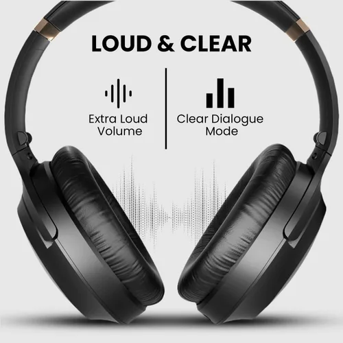 Vista 4 de Avantree Duet - Auriculares inalámbricos duales para ver televisión, voz clara y volumen alto para personas mayores y personas con dificultades