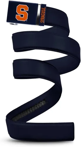 Vista 42 de Mission Belt Con licencia oficial de la NC Alabama Crimson Tide Crimson Tide (Cuero Negro)