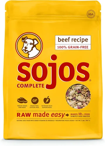 Vista 7 de Mezcla de comida para perros Sojos Complete, natural, sin cereales, seca y cruda, liofilizada