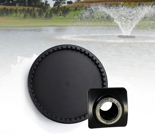 Vista 12 de Thunder Parts ECD270-E Difusor de disco de burbujas finas EPDM de 9 pulgadas - Aireadores para estanques, acuarios o tratamiento de agua SSI