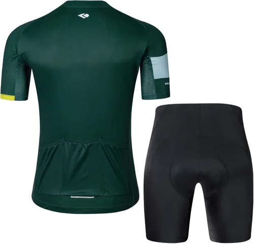Vista 2 de Men's Cycling Jerseys Short Sleeve MTB Mountain Bike Jersey Honeycomb Breathable Mesh with 3 Pockets