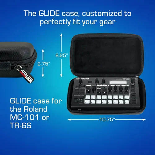 Vista 5 de ANALOG CASES Roland MC-101 / TR-6S - Funda GLIDE compacta ajustada a medida para viajes