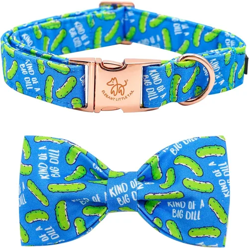Vista 12 de Elegant little tail Independence - Collar patriótico para mascotas con pajarita para mascotas del 4 de julio de algodón suave para mascotas