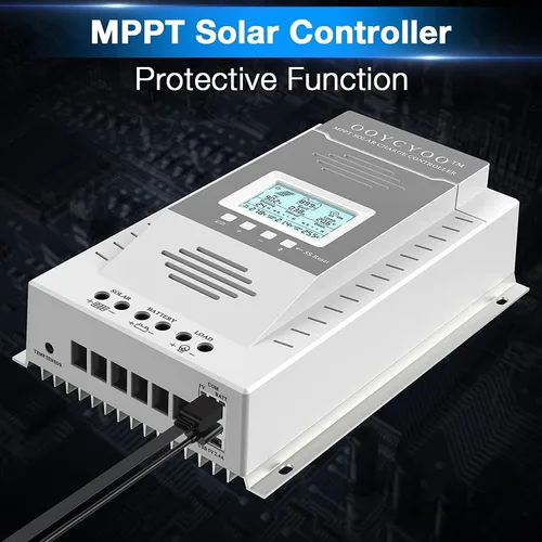 Vista 4 de Controlador solar MPPT de 100 amperios, entrada de 100 V, batería de litio LiFePO4 (plomo ácido AGM), voltaje de entrada máximo 100 V, potencia 1300