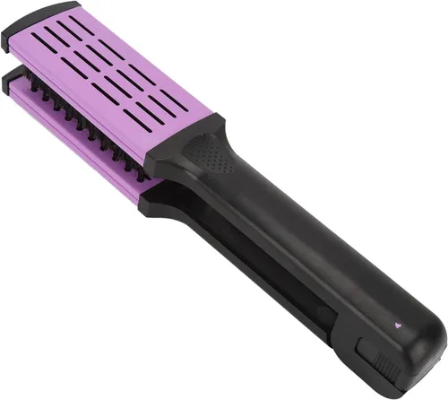 Vista 6 de Dioche Cepillo de pelo con abrazadera de cerdas, peine alisador de pelo, suave de doble cara con mango ergonómico para alisar y alisar el cabello