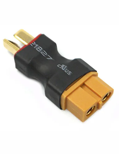 Vista 5 de Readytosky XT60 hembra a macho adaptador de conector de enchufe en T sin cables, conectores de batería RC LiPo para conector macho Deans a XT60