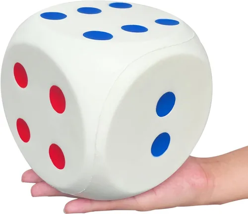 Vista 11 de Dados de espuma jumbo de 5.9 pulgadas, un juguete gigante educativo lleno de diversión para noches de juego y sesiones de aprendizaje