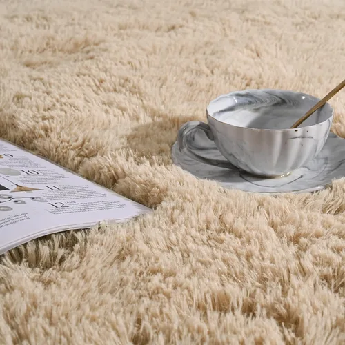 Vista 166 de Softlife Alfombra naranja para dormitorio, alfombra de felpa esponjosa para sala de estar para niñas, alfombra lanuda para niños, alfombra suave