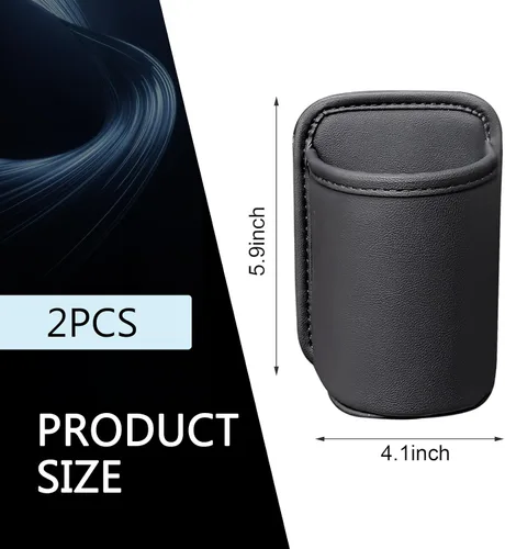 Vista 2 de 2 PCS Portavasos Grandes para Puerta de Automóvil, Soporte para Bebidas con Clip en el Bolsillo del Asiento Trasero, Portavasos de Ventana de Carro
