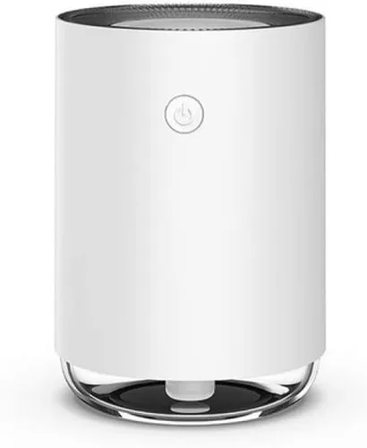 Vista 2 de Humidificador de aire, humidificador portátil de aceite aromático, purificador de fragancia para el hogar del automóvil con luces románticas, Rosa