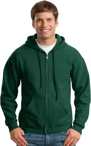 Vista 21 de Gildan Sudadera con capucha y cremallera completa para hombre