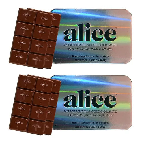 Vista 18 de Alice Mushrooms Brainstorm Chocolates de Hongos Bocados Energéticos para Concentración, Claridad y Función Cognitiva Melena de León, Hongos