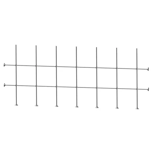 Vista 5 de Side and Bottom Lab Frame Monkey Bars Stand Kit (Aluminum, 4 Foot)