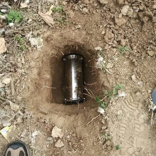 Vista 4 de Time Capsule - Contenedor impermeable anticorrosión – Tarro de almacenamiento de acero inoxidable con cerradura de contenedor de almacenamiento