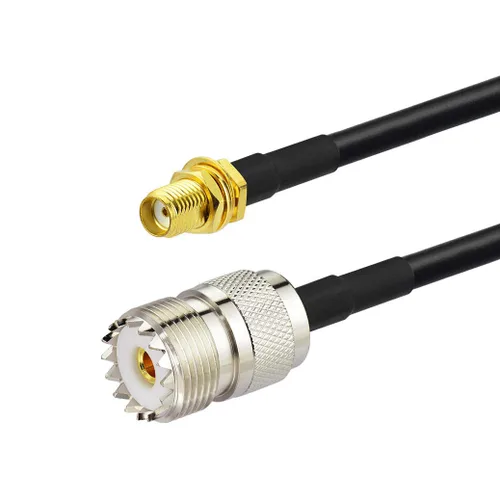 Vista 3 de Bingfu Adaptador de antena de radio Jamón SMA hembra a UHF SO239 hembra RG58 Cable de puente coaxial de 11.8 in 12 pulgadas para radioaficionado