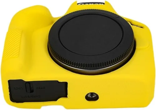 Vista 4 de Funda de cámara para Canon R50 - Funda protectora de silicona DSLR, jaula desmontable, a prueba de golpes, a prueba de polvo (blanco)
