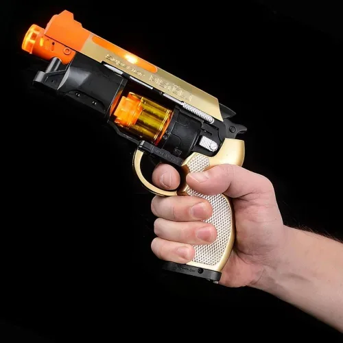 Vista 6 de Pistola de juguete estilo Blade Runner, ametralladora con luces y sonidos