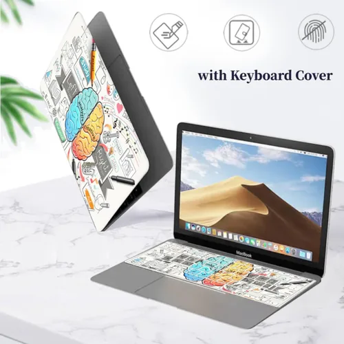 Vista 6 de Funda protectora compatible con MacBook Pro de 14 pulgadas 2021 M1 Pro/Max modelo A2442, carcasa rígida de plástico para laptop con cubierta