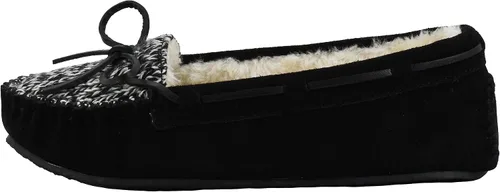 Vista 2 de Minnetonka - Pantuflas Cally de pelo sintético para mujer