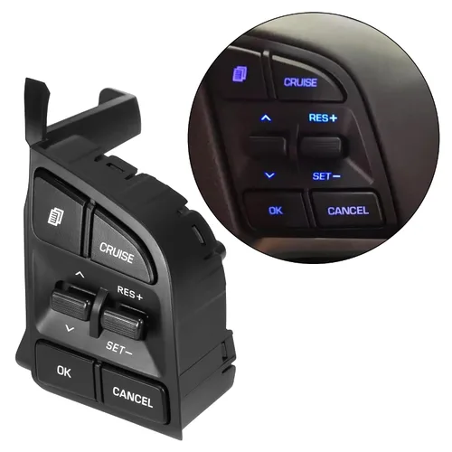 Vista 4 de HUSUKU Interruptor de crucero del volante para Hyundai Tucson 2015-2019