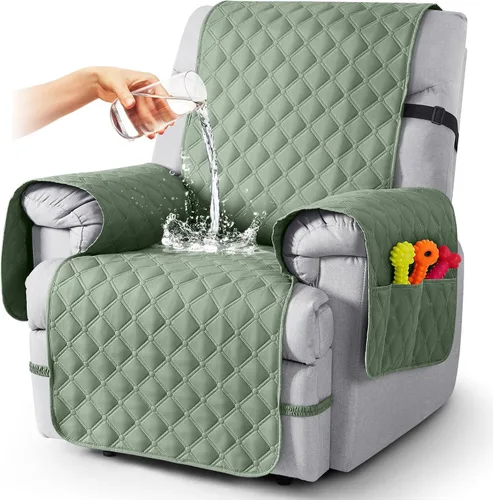 Vista 70 de TAOCOCO Fundas reclinables 100% impermeables, con correas para las piernas, funda de sofá reclinable reversible para silla reclinable, protector