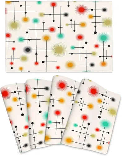 Vista 12 de Juego de 4 manteles individuales de mármol negro y dorado, lavables, antideslizantes, resistentes al calor, color dorado y negro gris, manteles